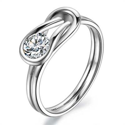 简单钻戒槽镶2017JDZJCX0004