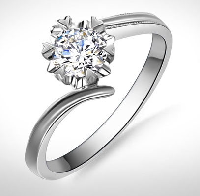 简单钻戒六爪2017JDZJLZ0002