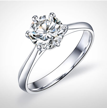 简单钻戒六爪2017JDZJLZ0005