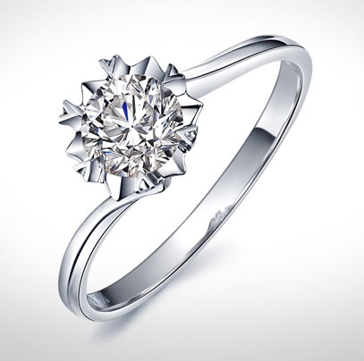 简单钻戒六爪2017JDZJLZ0006