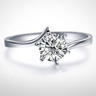 简单钻戒六爪2017JDZJLZ0009