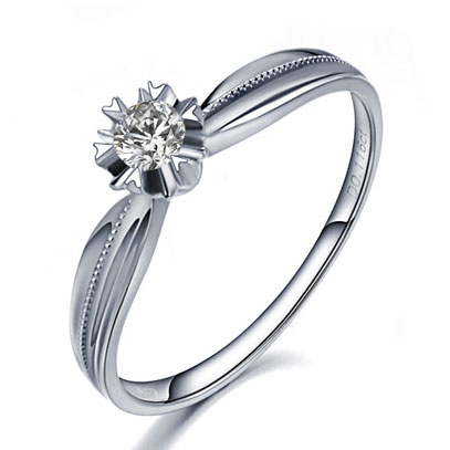 简单钻戒六爪2017JDZJLZ0010