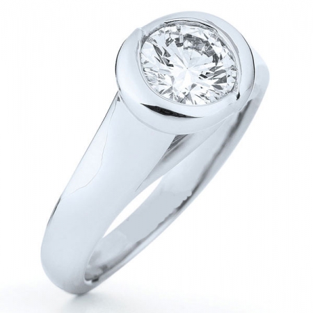 简单钻戒槽镶2017JDZJCX0014