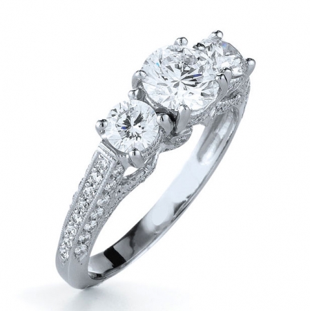 豪华钻戒四爪HHZJSZ20170002